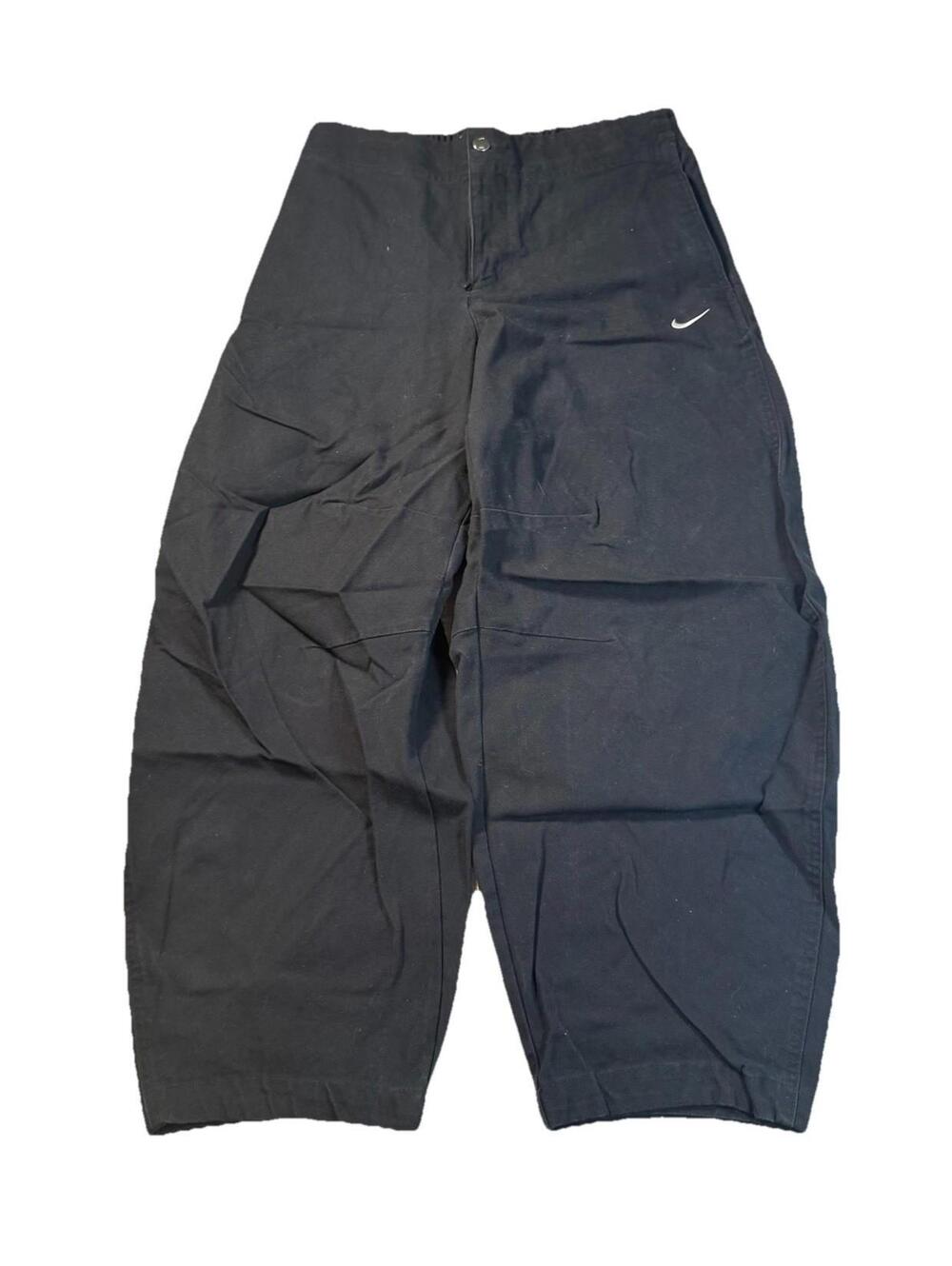 Nike Sportswear Barrel Pants Women’s Medium Wide Leg Heavyweight Relaxed Black